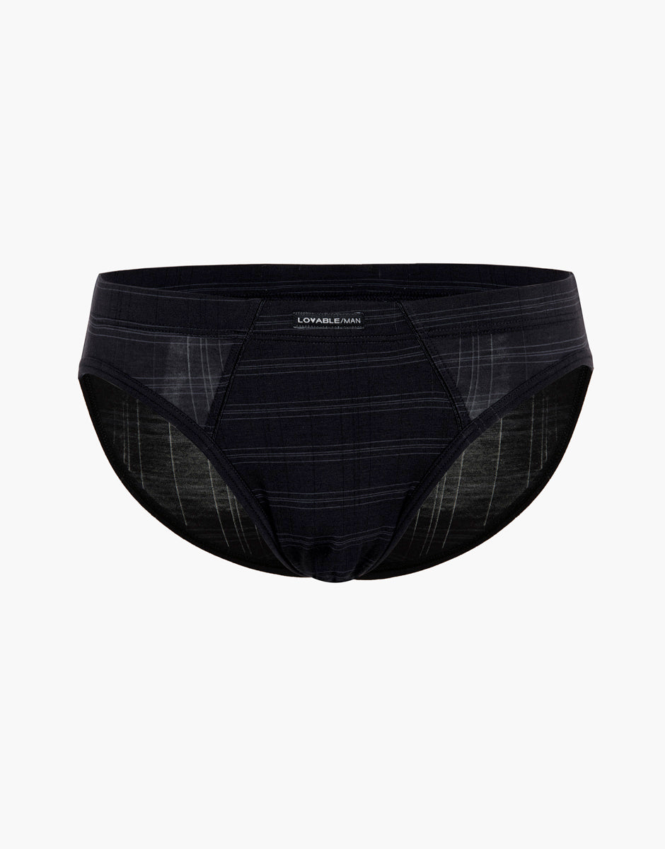 Lovable Man slip uomo micromodal nero