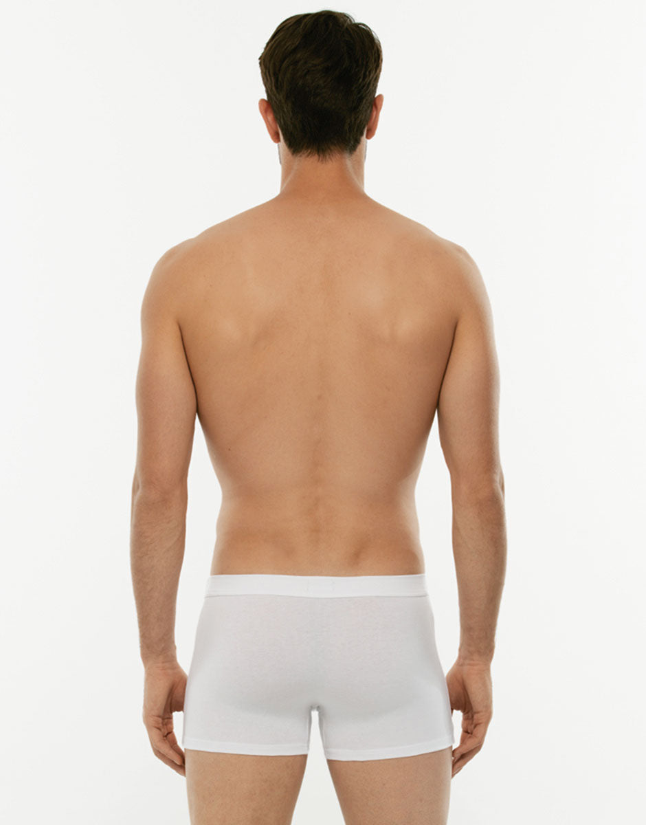 Lovable Man Cotton Stretch boxer bianco 2 pezzi cotone