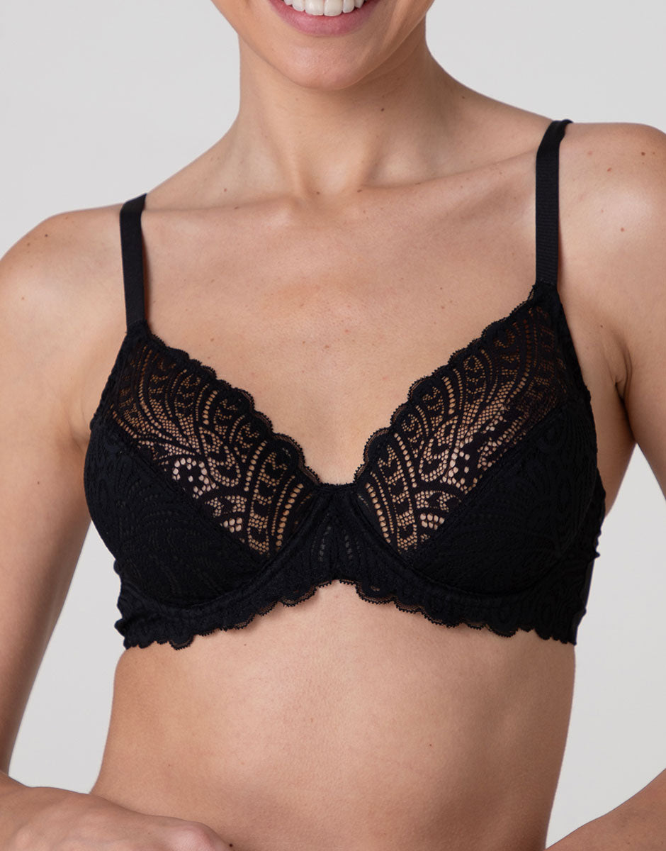 Lovable Shadow Lace Reggiseno Pizzo Nero con Ferretto